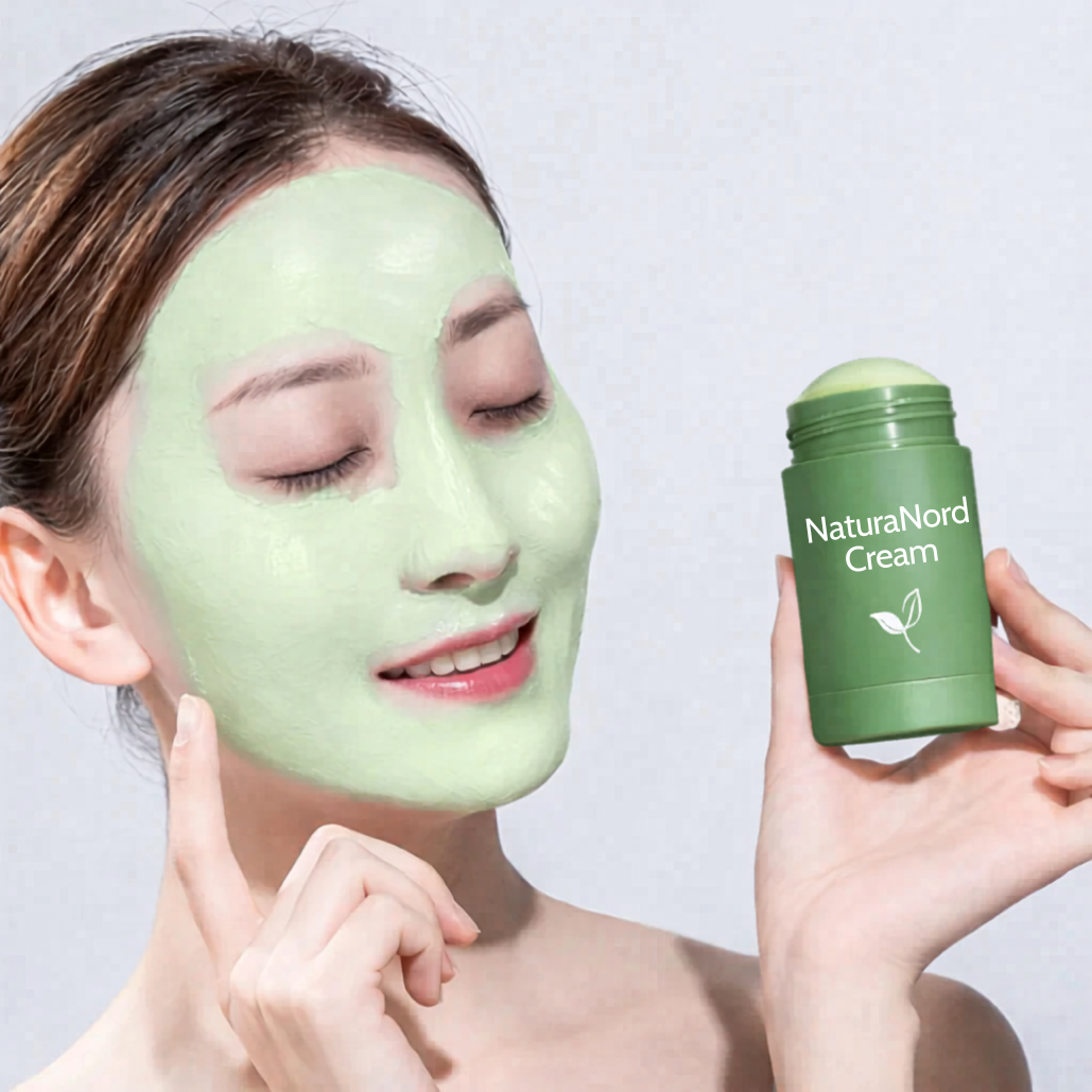 NaturaNord Cream - Naturlig ansigtsrens med grøn te-ekstrakter, der genopbygger huden, modvirker aldring og giver en sund glød