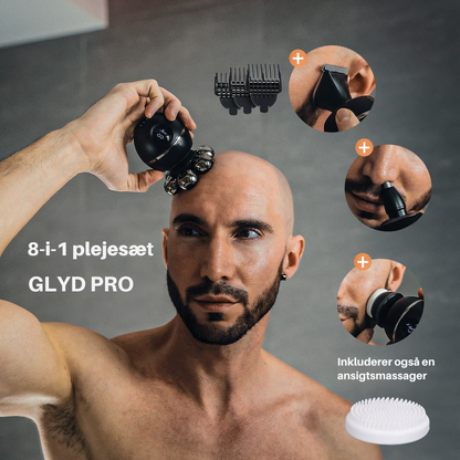 GLYD PRO er ikke bare en barbermaskine; den er en opgradering af din morgenrutine. Fjern stubbe, undgå snitsår, og få mere tid til dig selv.