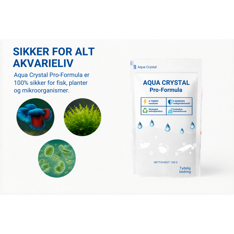 Aqua Crystal – Vandbehandling | Synligt klart vand på 24 timer!