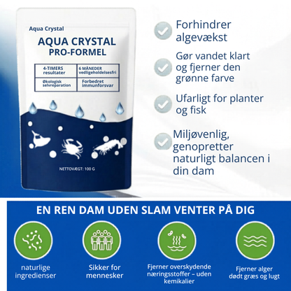 Aqua Crystal – Vandbehandling | Synligt klart vand på 24 timer!