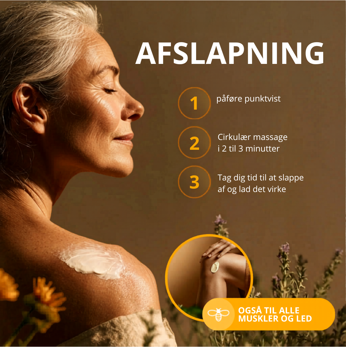 BEE CREAM -  et naturligt alternativ til ledsmertelindring, muskelafspænding og anti-aging hudpleje