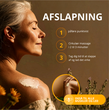 BEE CREAM -  et naturligt alternativ til ledsmertelindring, muskelafspænding og anti-aging hudpleje