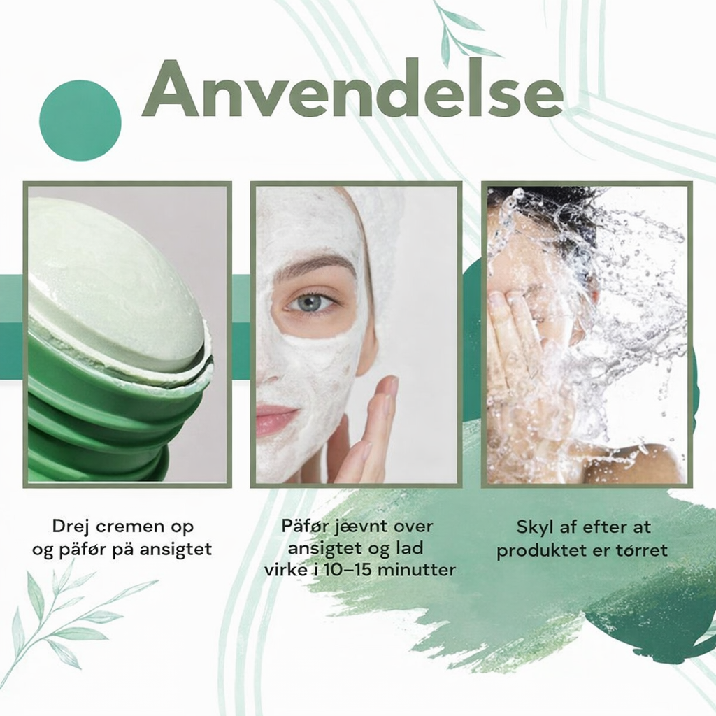 NaturaNord Cream - Naturlig ansigtsrens med grøn te-ekstrakter, der genopbygger huden, modvirker aldring og giver en sund glød
