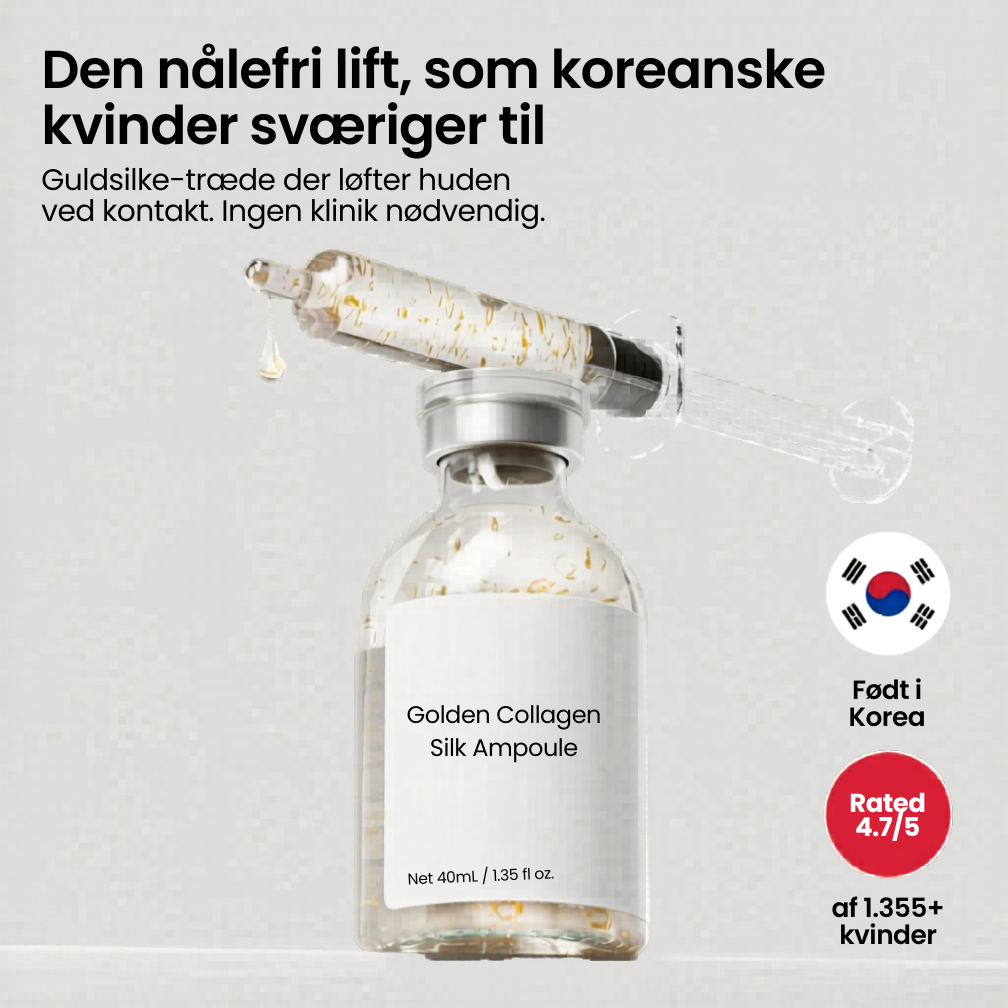 Golden Collagen Silk Ampoule - Koreansk ansigtsløftningsserum for en tidløs glød