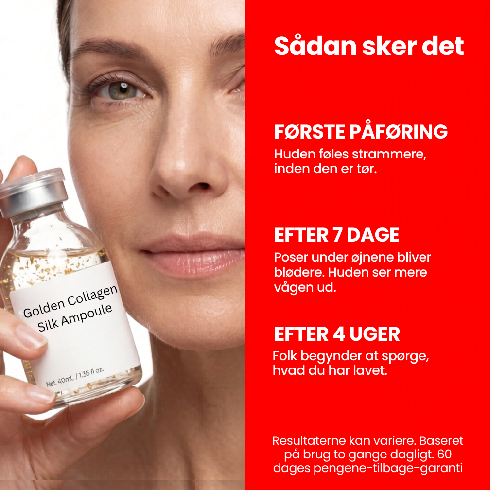 Golden Collagen Silk Ampoule - Koreansk ansigtsløftningsserum for en tidløs glød