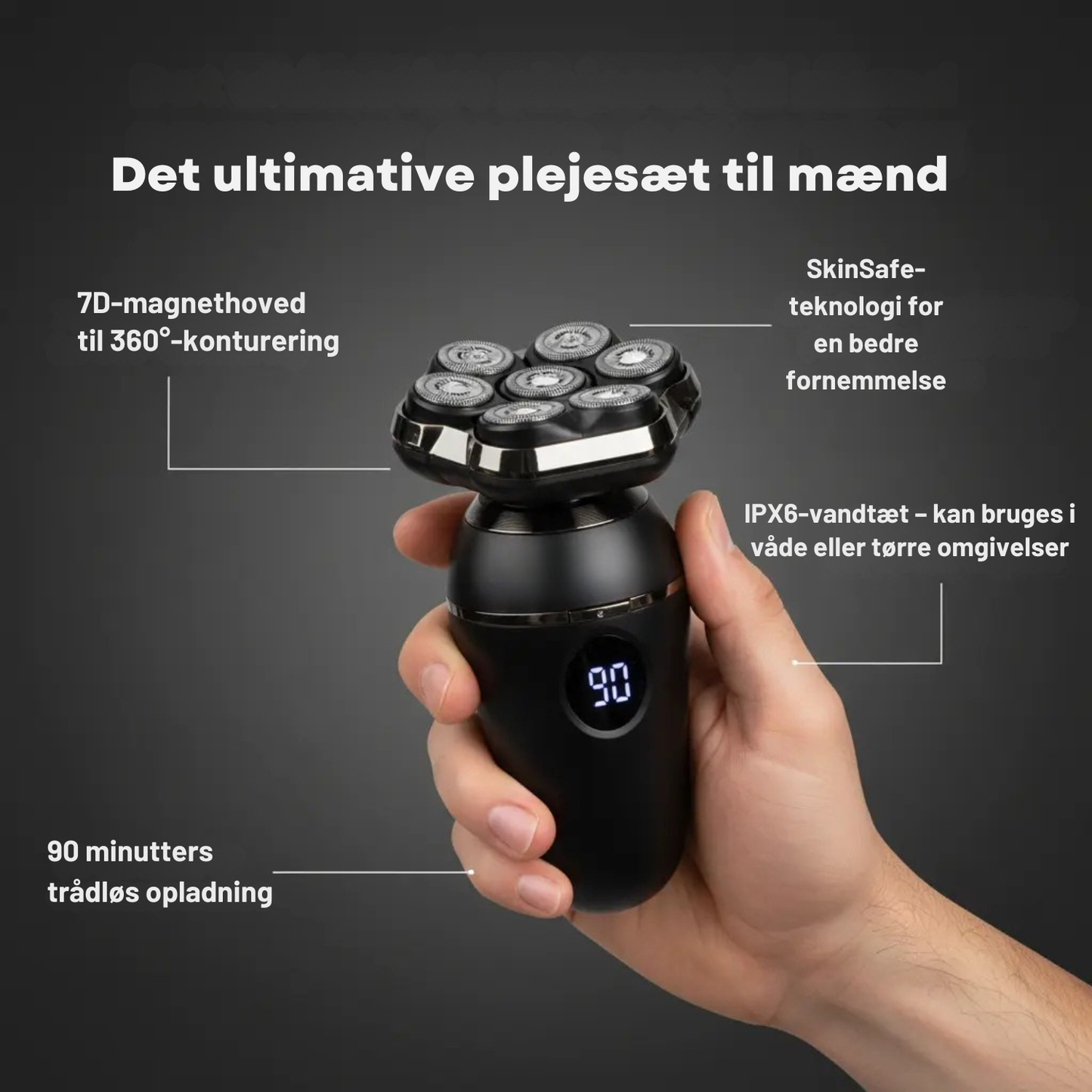 GLYD PRO er ikke bare en barbermaskine; den er en opgradering af din morgenrutine. Fjern stubbe, undgå snitsår, og få mere tid til dig selv.