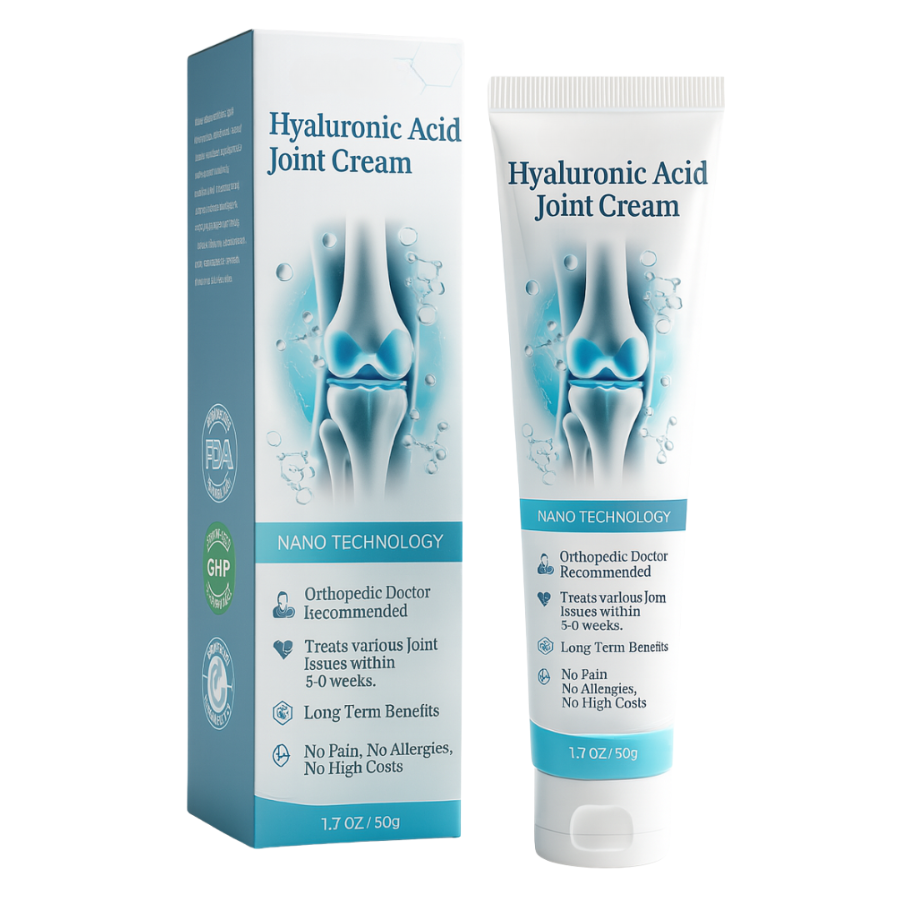 Joint Cream - Hurtigtvirkende creme mod ledsmerter og stivhed i knæ, hofter og skuldre. Gendan smidige bevægelser og mindsk ledbetændelse på naturlig vis