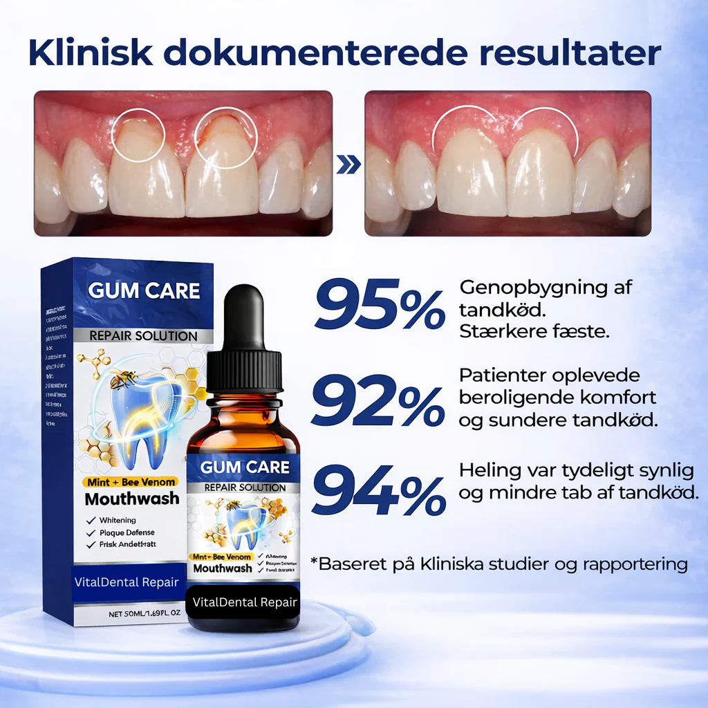 VitalDental Repair - Mundskyl til bekæmpelse af plak, heling af tandkød og tandblegning