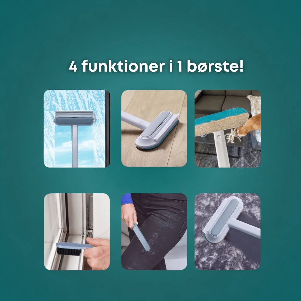 Smart Rens - 4-i-1 Multifunktionel Pelsborttager til Hjem, Bil og Tekstiler