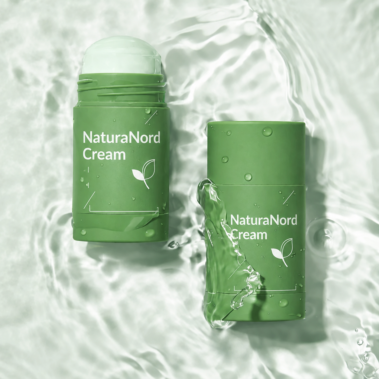 NaturaNord Cream - Naturlig ansigtsrens med grøn te-ekstrakter, der genopbygger huden, modvirker aldring og giver en sund glød